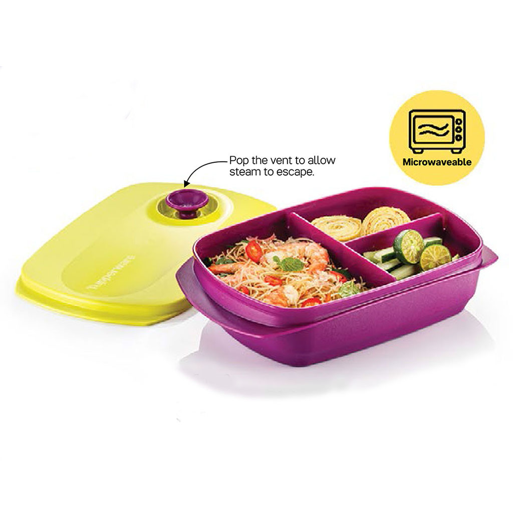 Reheatable Divided Lunch Box 1 Liter